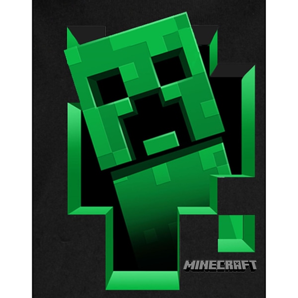 Minecraft Barn Hoodie för barn/ungdom 13-14 år Svart Black 13-14 Years
