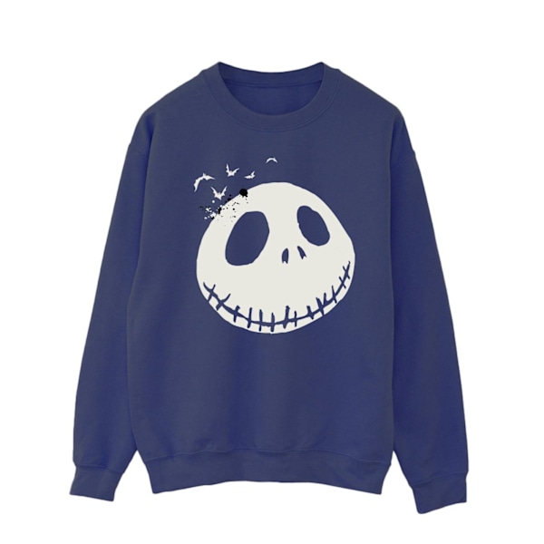 The Nightmare Before Christmas Herr Jack Skellington Ansikte Tröja Navy Blue L