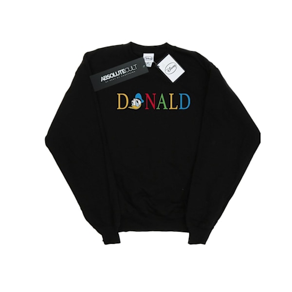 Disney Herr Donald Duck Letters Sweatshirt 3XL Svart Black 3XL
