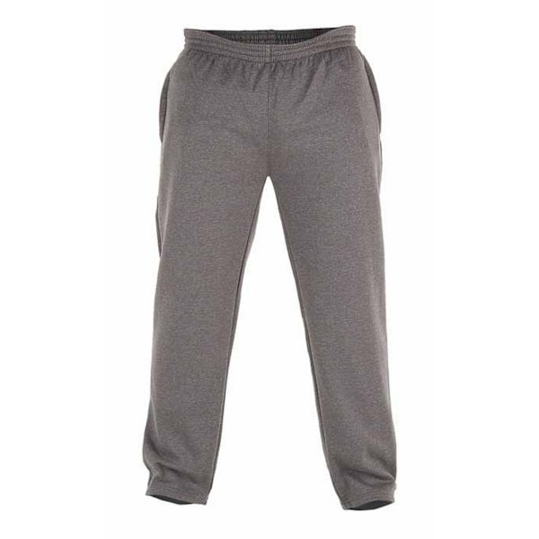 Duke Herr Joggingbyxor D555 Albert Rockford Open Hem Kingsize Grey 1XL