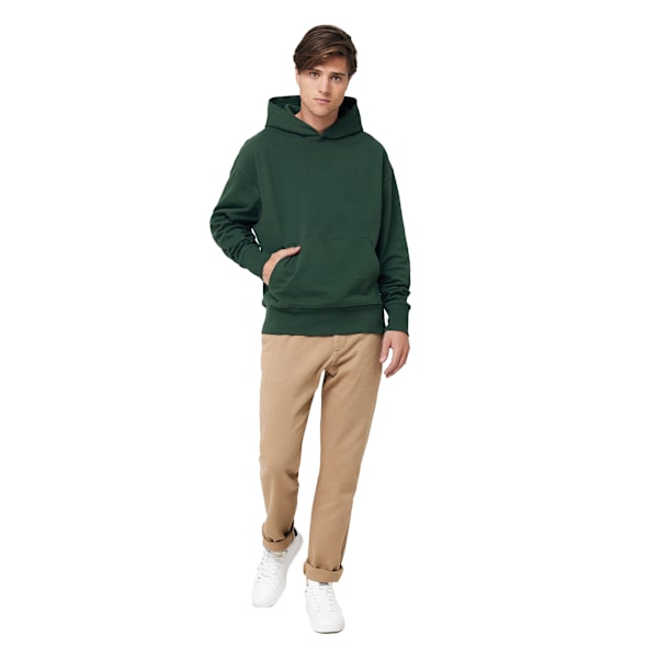 Iqoniq Unisex Vuxen Yoho Återvunnen Bomull Relaxed Fit Hoodie M F Forest Green M