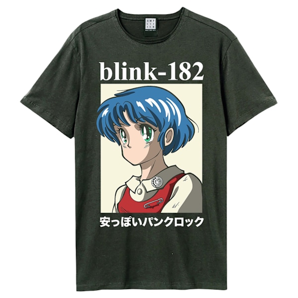 Amplified Unisex Vuxen Anime Blink 182 T-Shirt L Gråmelerad Charcoal L