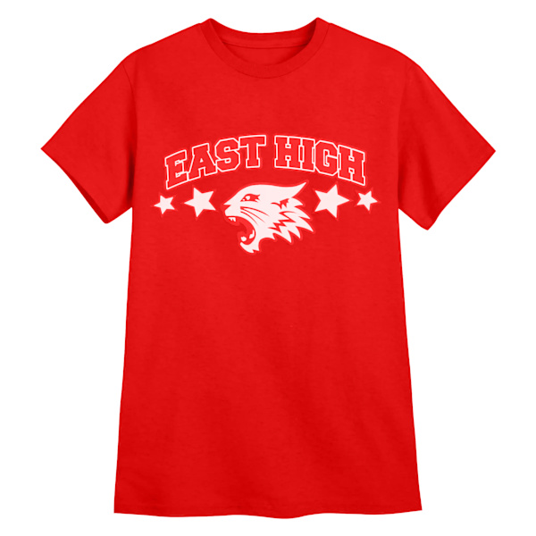 Disney Boys High School Musical The Musical Wildcat Stars T-shirt Red 5-6 Years
