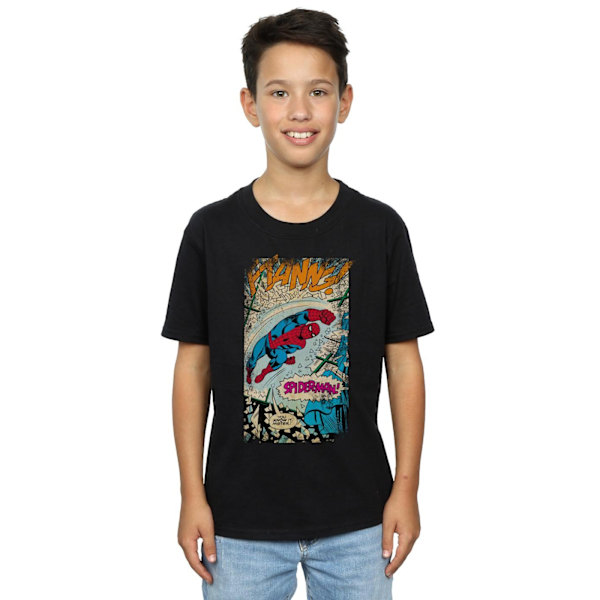 Marvel Boys Spider-Man Ftanng T-shirt 12-13 år Svart Black 12-13 Years