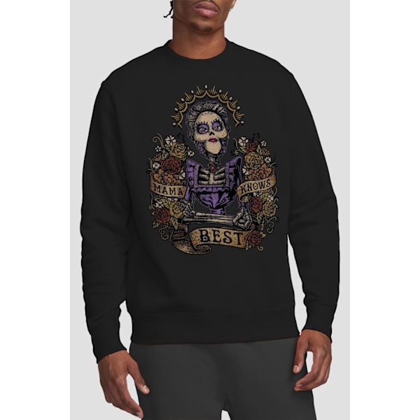 Coco Unisex Vuxen Mama Knows Best Imelda Sweatshirt S Svart Black S