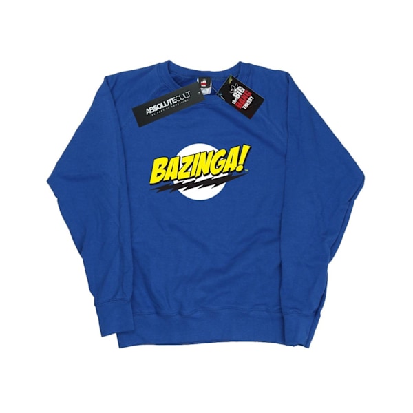 The Big Bang Theory Dam/Damer Sheldon Bazinga Sweatshirt XL Royal Blue XL