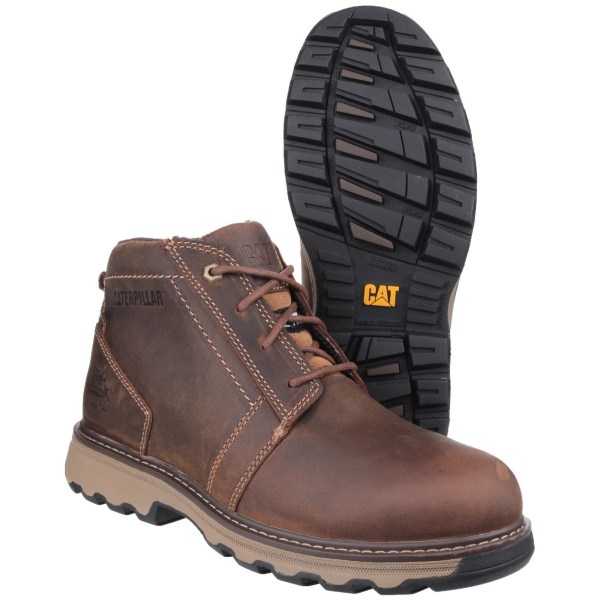 Caterpillar Adults Unisex Parker Safety Boots 8 UK Dark Beige Dark Beige 8 UK