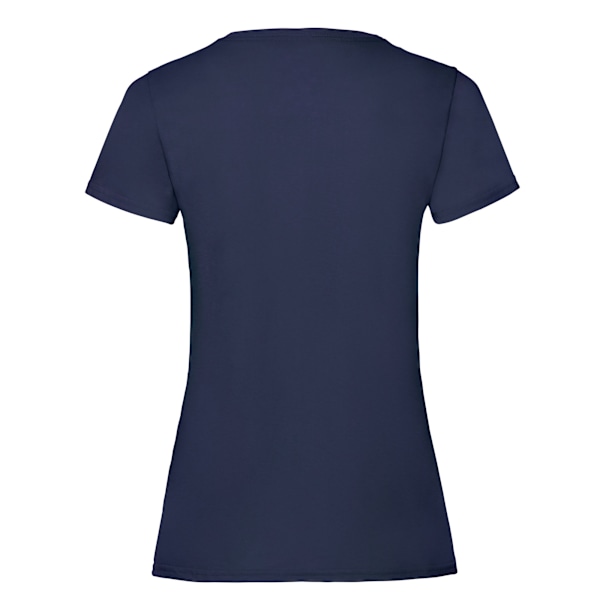 Fruit of the Loom Dam T-shirt för kvinnor/damer, Lady Fit, M, mörkblå Deep Navy M