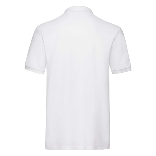 Fruit Of The Loom Premium Herr Kortärmad Polotröja XL Vit White XL