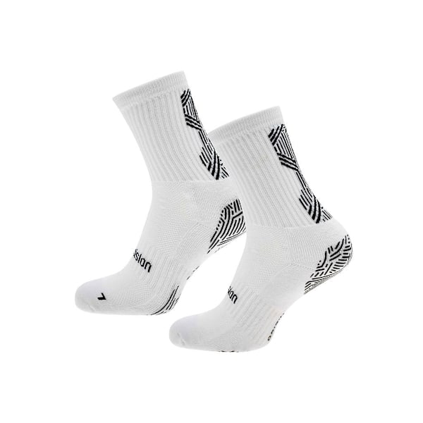 Precision Unisex Adult Origin.0 Grepp Anti-Slip Sports Socks White/Black 6 UK-8 UK