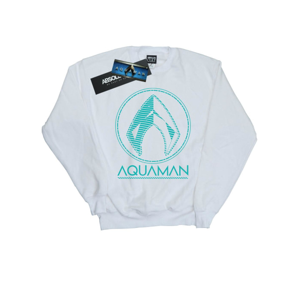 DC Comics Dam/Dam Aquaman Aqua Logotröja M Vit White M