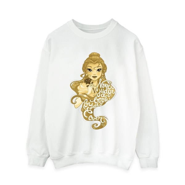 Disney Dam/Kvinnor Skönheten och Odjuret Döm Aldrig Sweatshirt White M