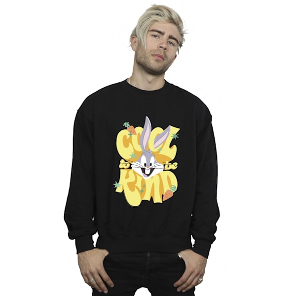 Looney Tunes Mens Bugs Cool To Be Kind Sweatshirt 3XL Svart Black 3XL