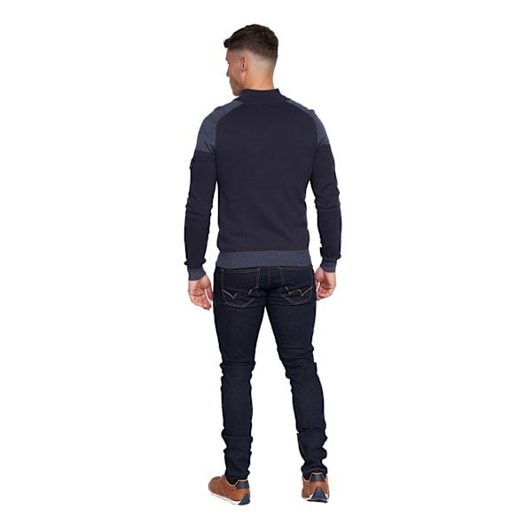 Duck and Cover Mens Deltas Knitted Jumper S Navy Navy S