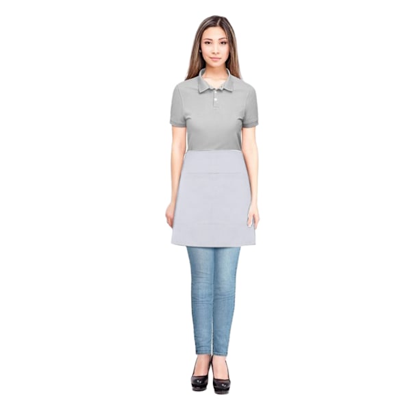Absolute Apparel Arbetskläder Midje Förkläde Med Fick (Paket White One Size