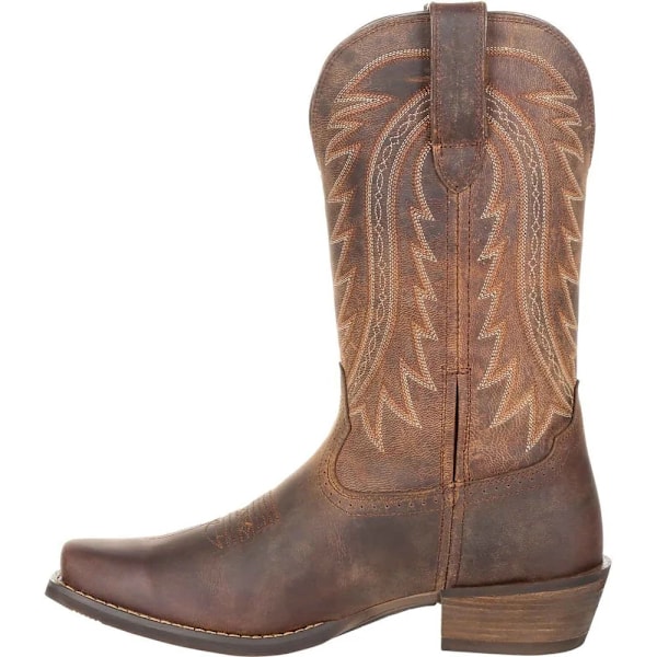 Durango Rebel Frontier Cowboy Boots i fullnarvläder för män, storlek 12 Distressed Sunset Brown 12 UK