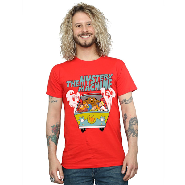 Scooby Doo Mystery Machine T-shirt för män 4XL Röd Red 4XL