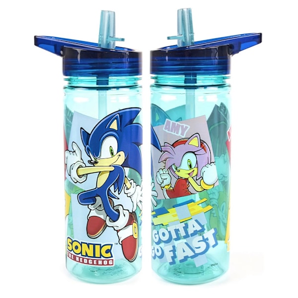Sonic The Hedgehog Gotta Go Fast Lunch Bag Och Flaska En Storlek Blue/White One Size