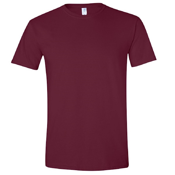 Gildan Herr Kortärmad Soft-Style T-shirt 4XL Maroon Maroon 4XL