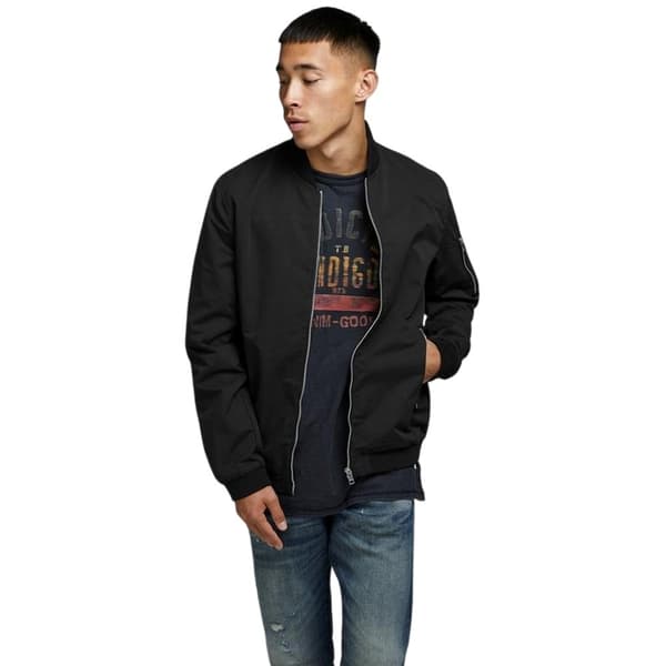 Jack And Jones Vattentålig Långärmad Bomberjacka för Herr Black S