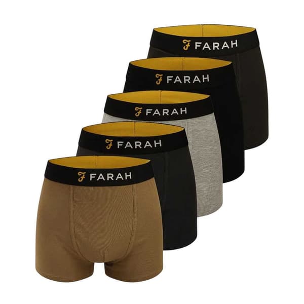 Farah Herr Carmi Boxershorts (5-pack) S Flerfärgad Multicoloured S