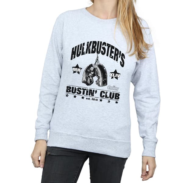 Marvel Dam/Dam Iron Man Hulkbuster´s Bustin´ Club Tröja Heather Grey S