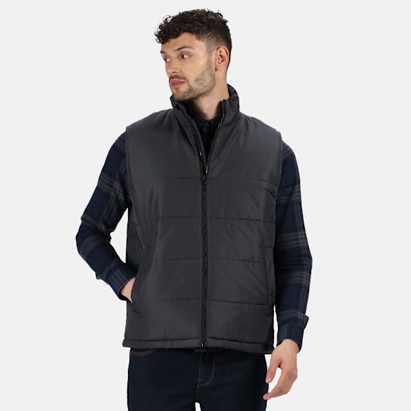 Regatta Professional Herr Vadderad Isolerad Kroppsvärmare L Seal Seal Grey/Black L