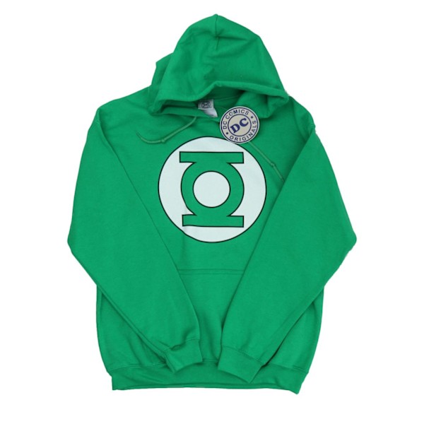 DC Comics Boys Green Lantern Logo Hoodie 12-13 år Irländsk Grön Irish Green 12-13 Years