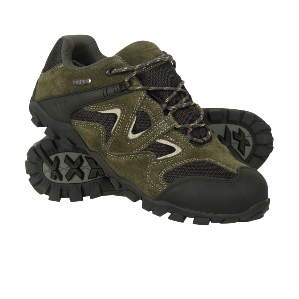 Mountain Warehouse Herr Curlews Vattentäta Promenadskor i mocka Khaki 13 UK