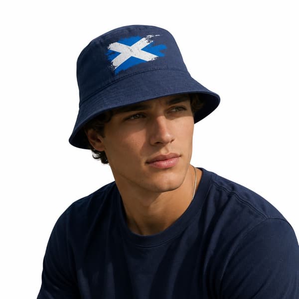 Sport Direct Skotsk Flagga Solhatt S-M Blå/Vit Blue/White S-M