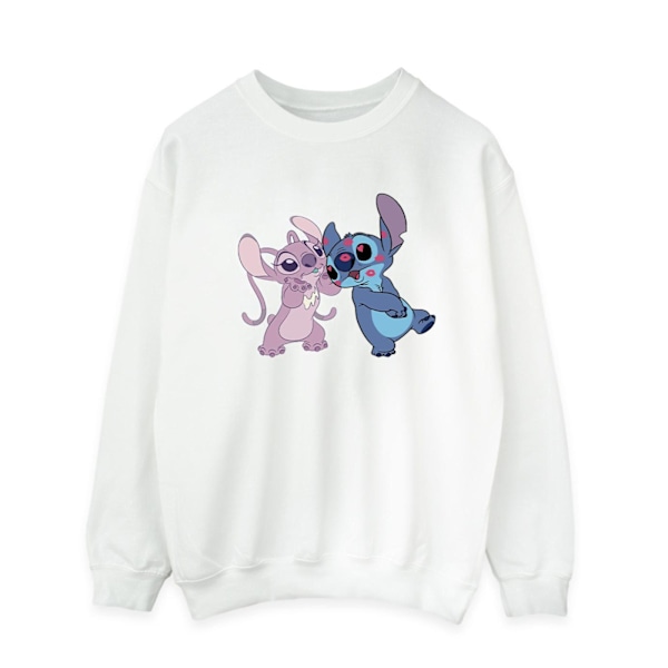 Disney Herr Lilo & Stitch Kisses Sweatshirt XL Vit White XL