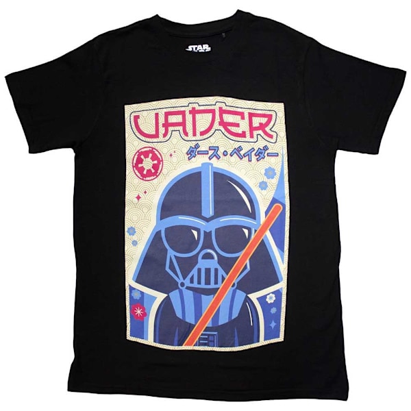 Star Wars Unisex Vuxen Darth Vader Japansk T-shirt S Svart Black S