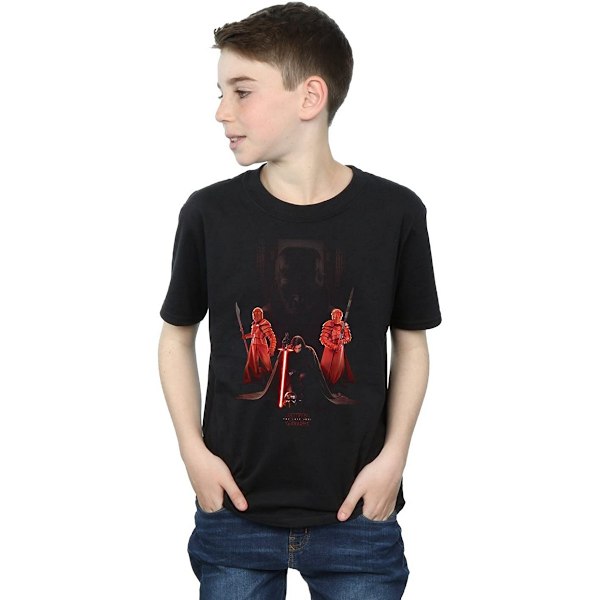 Star Wars: The Last Jedi Pojkar Knäböjande Kylo Ren Bomull T-shirt Black 12-13 Years