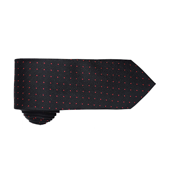 Premier Herr Mikroprickmönstrad formell slips för arbete En storlek Svart/ Black/ Red One Size