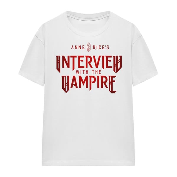 Interview With The Vampire Dam/Dam Röd Logotyp T-Shirt M Vit White M