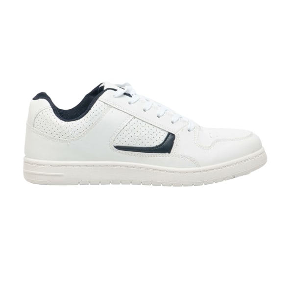 Dek Euston Lace Trainers för män 10 UK Vit/Marinblå White/Navy Blue 10 UK