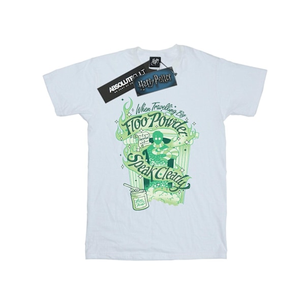 Harry Potter Floo Powder T-shirt för män, 4XL, vit White 4XL