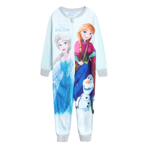 Frost Flickor Karaktärer Hel Pyjamas 3-4 År Blå Blue 3-4 Years