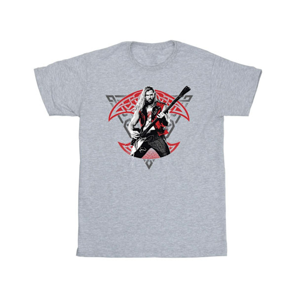 Marvel Boys Thor Love And Thunder Solo Guitar T-shirt 7-8 år Sports Grey 7-8 Years