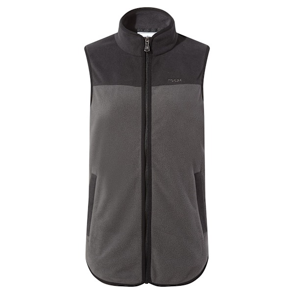 TOG24 Dam/Dam Sarel Fleece Gilet 14 UK Tvättat Svart/Svart Washed Black/Black 14 UK