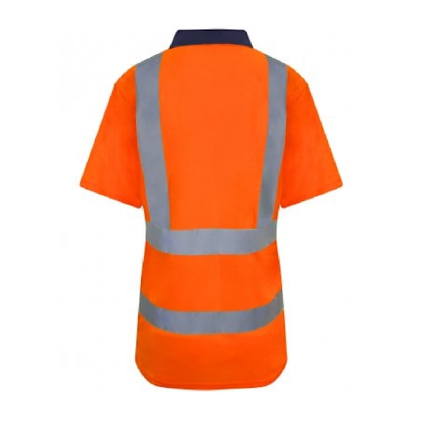PRO RTX Herr Hög Synlighet Polo Shirt 3XL Orange/Marinblå Orange/Navy 3XL