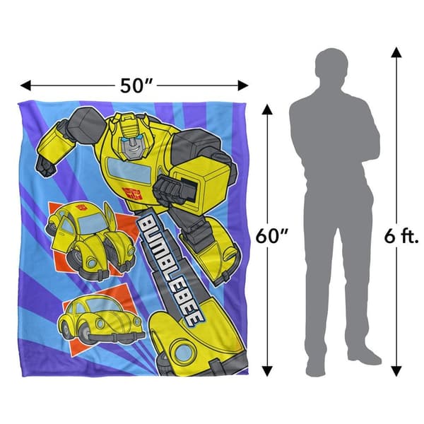 Transformers Bumblebee Filt En Storlek Vit White One Size