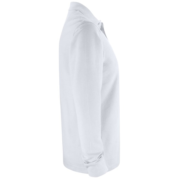 Clique Unisex Vuxen Enfärgad Långärmad Poloshirt 4XL Vit White 4XL