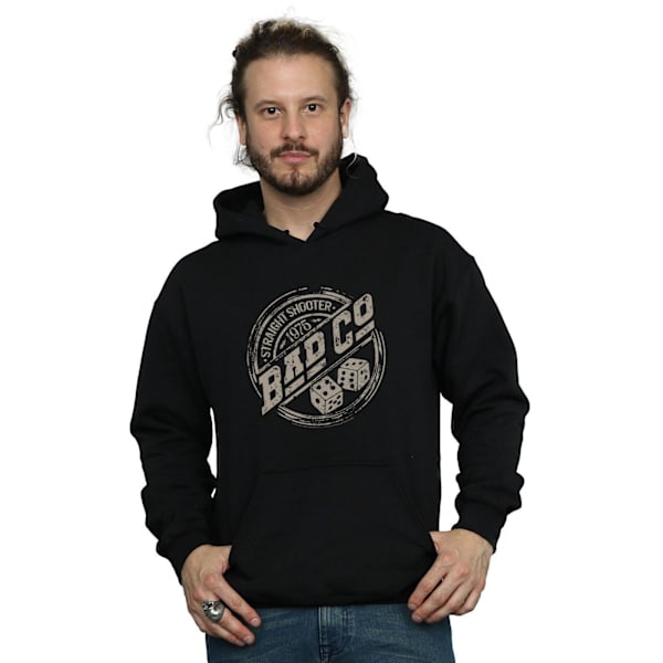 Bad Company Mens Straight Shooter Hoodie 4XL Svart Black 4XL
