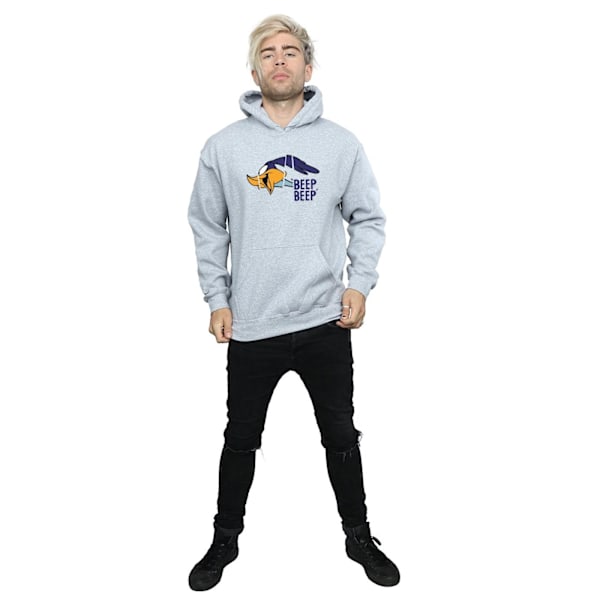 Looney Tunes Mens Road Runner Beep Beep Hoodie XL Sports Grey Sports Grey XL