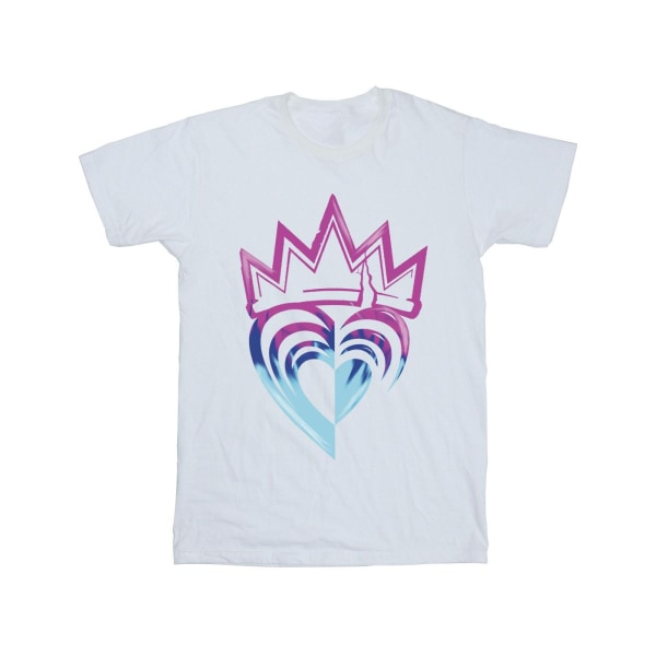 Disney Mens Descendants Pink Crown T-Shirt XXL Vit White XXL