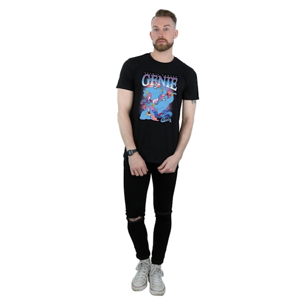 Aladdin Herr Genie Montage Bomull T-shirt M Svart Black M