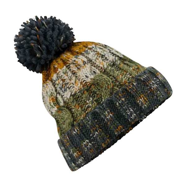 Beechfield Unisex Vuxen Korkdragare Stickad Pom Pom Mössa Hatt O Autumn Moss One Size