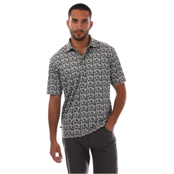 Farah Herr Trawick Geometrisk Pikétröja M Harbour Mist Harbour Mist M