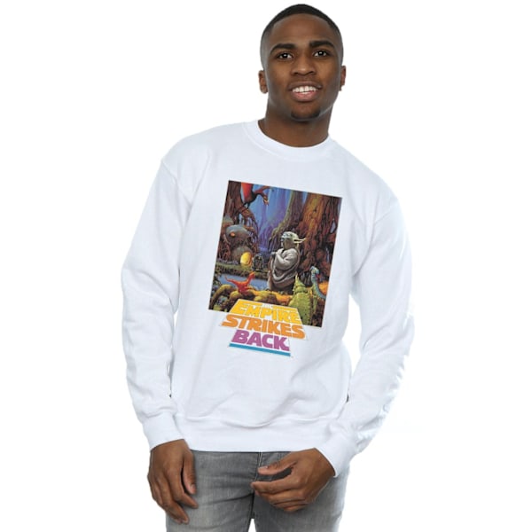 Star Wars Yoda Poster Sweatshirt XXL Vit White XXL
